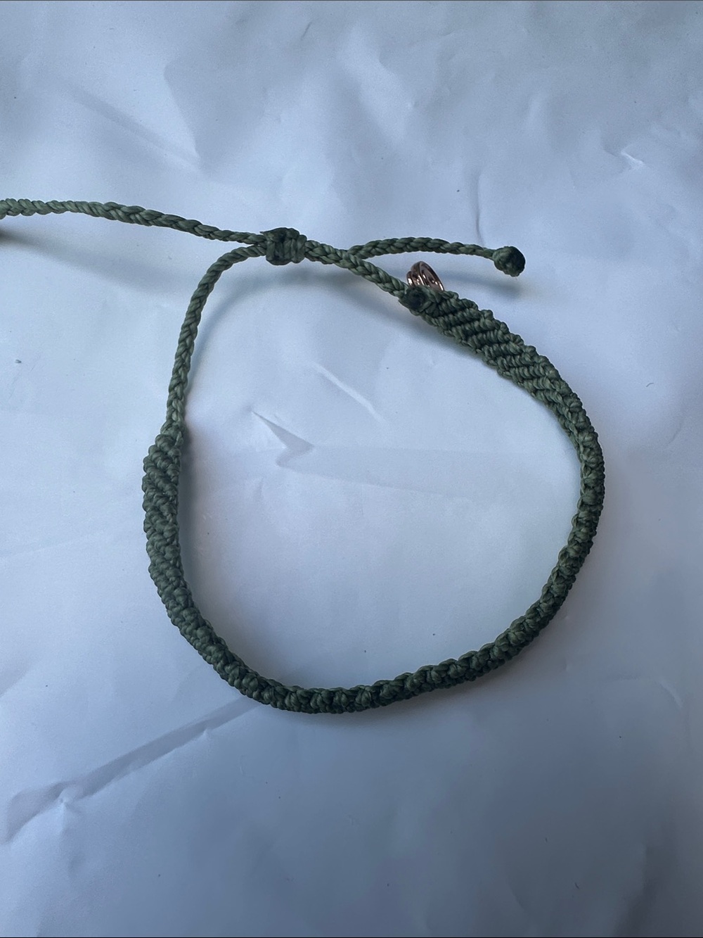 NWOT Pura Vida Handmade Olive Green Macrame Bracelet